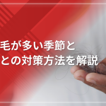 【グラフで見る】抜け毛が多い季節と月ごとの対策方法を解説